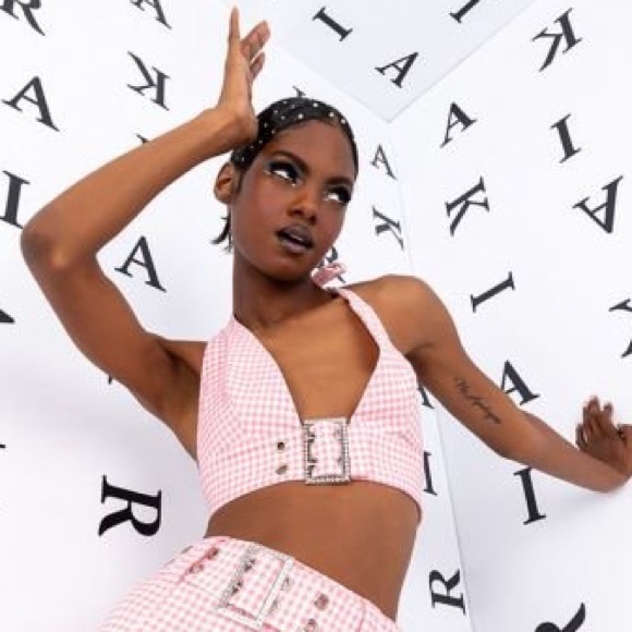 NWOT Pink buckled bralette Size small - Picture 8 of 16